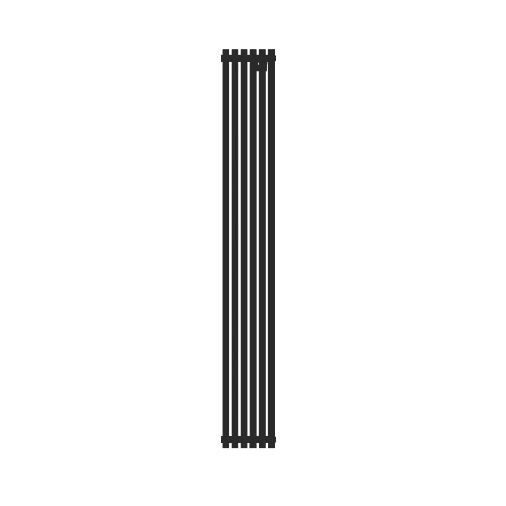Радиатор КЗТО QUADRUM 30 V 1 1750-6 черный матовый муар, боковое подключение Радиатор КЗТО QUADRUM 30 V 1 1750-6 черный матовый муар, боковое подключение