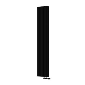 Радиатор КЗТО QUADRUM 30 V 2 1750-8 структурный шелк черный, нижнее подключение Радиатор КЗТО QUADRUM 30 V 2 1750-8 структурный шелк черный, нижнее подключение